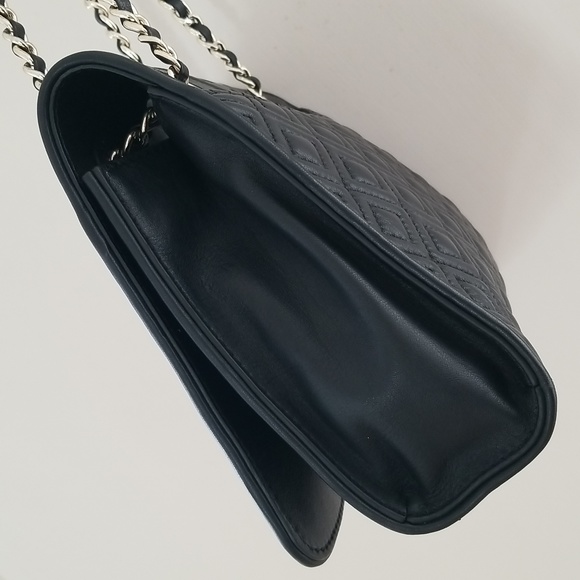 Tory Burch Medium Black Leather Fleming Convertible Shoulder / Crossbody Bag - Picture 7 of 16